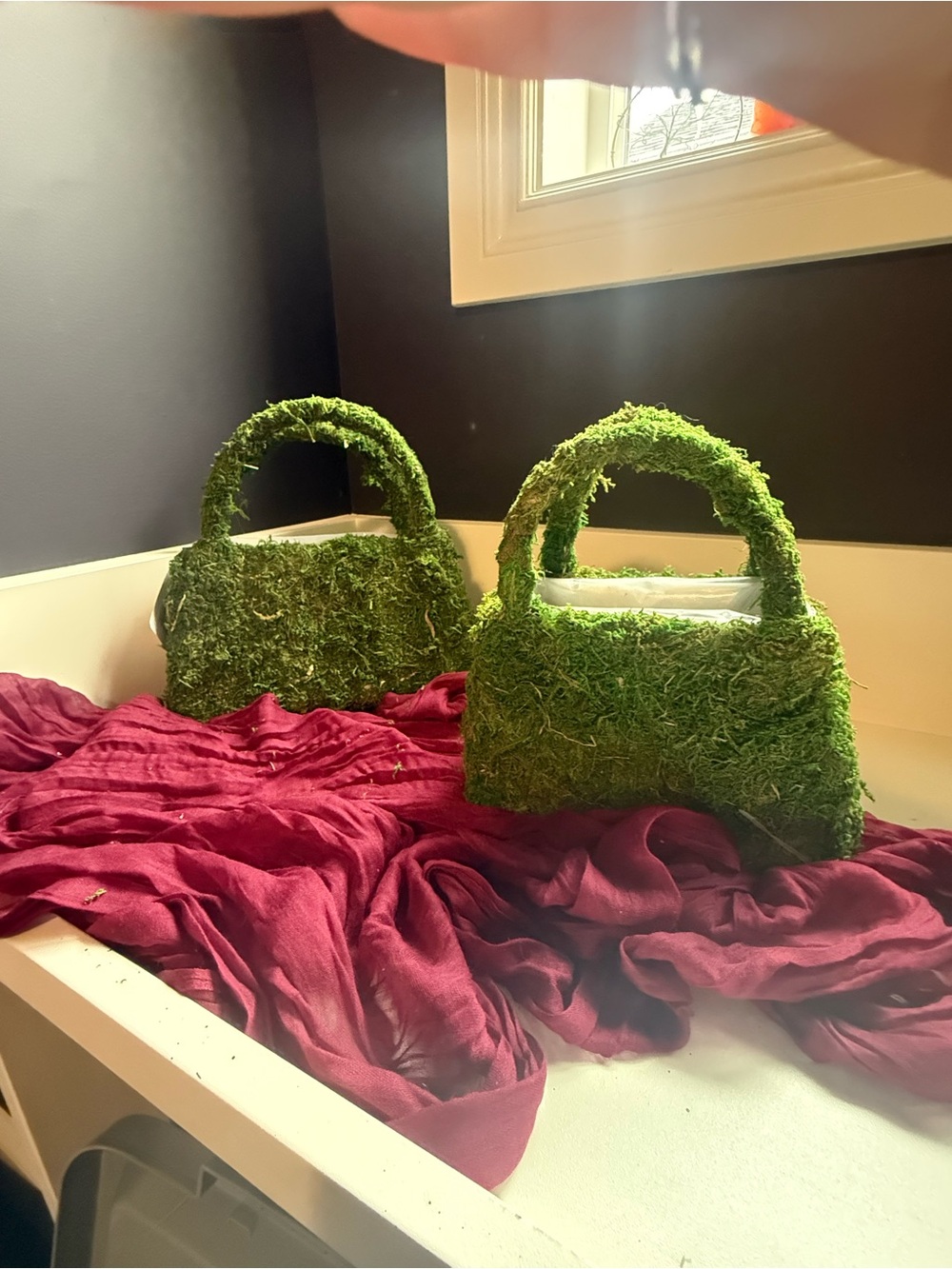 Green Moss-Texture Women's Handbag - Unique Nature-Inspired Bag